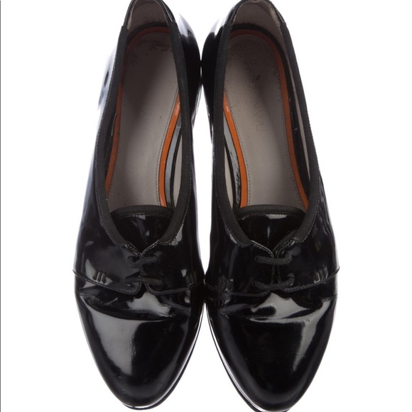 Jason Wu Terese Patent Black Leather Oxfords - Picture 6 of 7